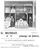 Northumberland Road/G. Munday Fishmonger No 84 [Guide 1903]